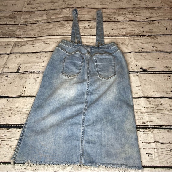 DownEast Denim Skirt with Suspenders Size S - Picture 7 of 11